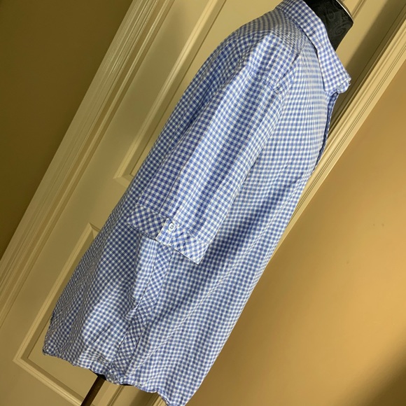 Thomas Dean New York Gingham Blue White #L1 - Picture 2 of 4